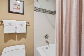 Free toiletries, hair dryer, towels