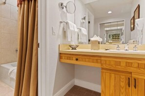 Hair dryer, towels