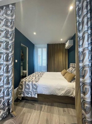 1 chambre, coffre-fort, bureau, accès au Wi-Fi (inclus)
