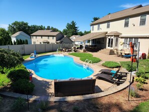 Una piscina riscaldata