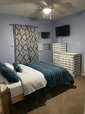 2 bedrooms, iron/ironing board, travel crib, free WiFi