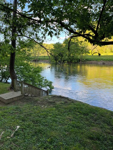 Peaceful tranquility from a river view cabin