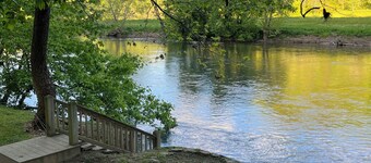 Peaceful tranquility from a river view cabin