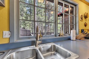 Off site Creekside Cottage 2 story Sleeps 7 | Private kitchen