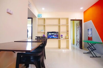 SN302 - Complete 2BHK with Kitchen, AC, TV, Sofa