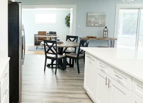 Dining - Entire Satellite Beach Home | 8 Min Walk to Ocean | Private Pool | 4 Bed 2 Bath (Satellite Beach)