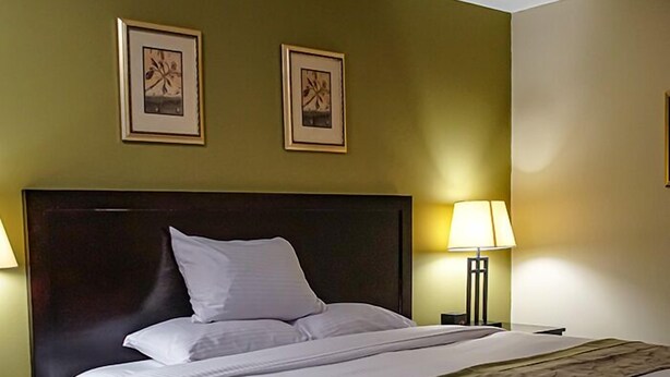 Desk, laptop workspace, iron/ironing board (on request), free WiFi - Skyland Motel Inn & Suites (Huntsville)