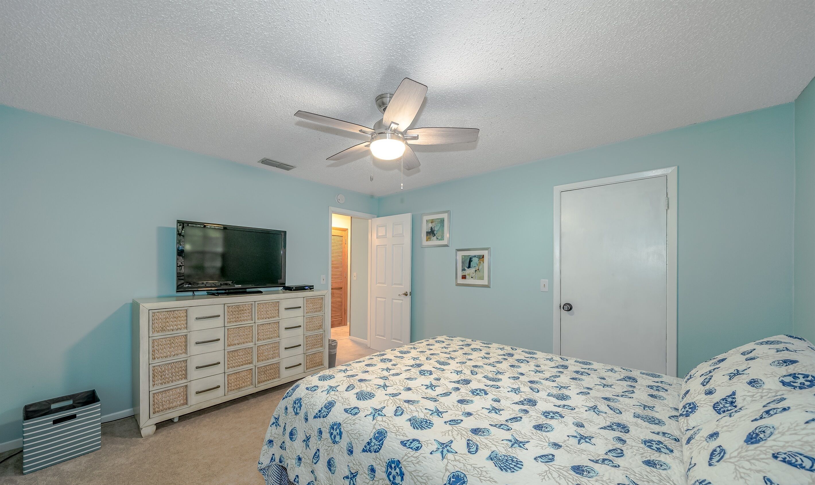 Queen Bedroom with Flat Screen TV