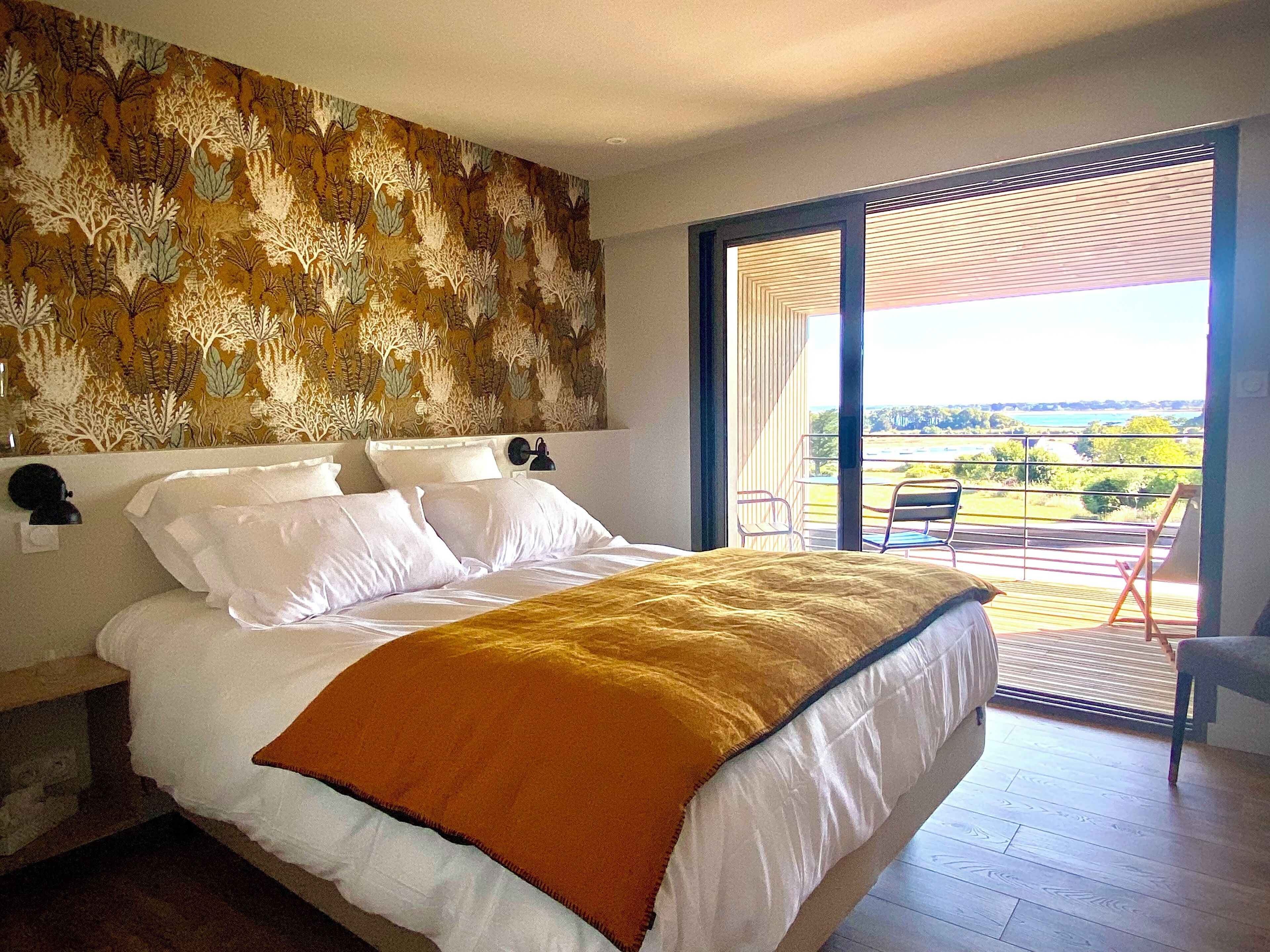 Kamar Double Superior, ensuite, pemandangan laut (3 - Chambre Illur)