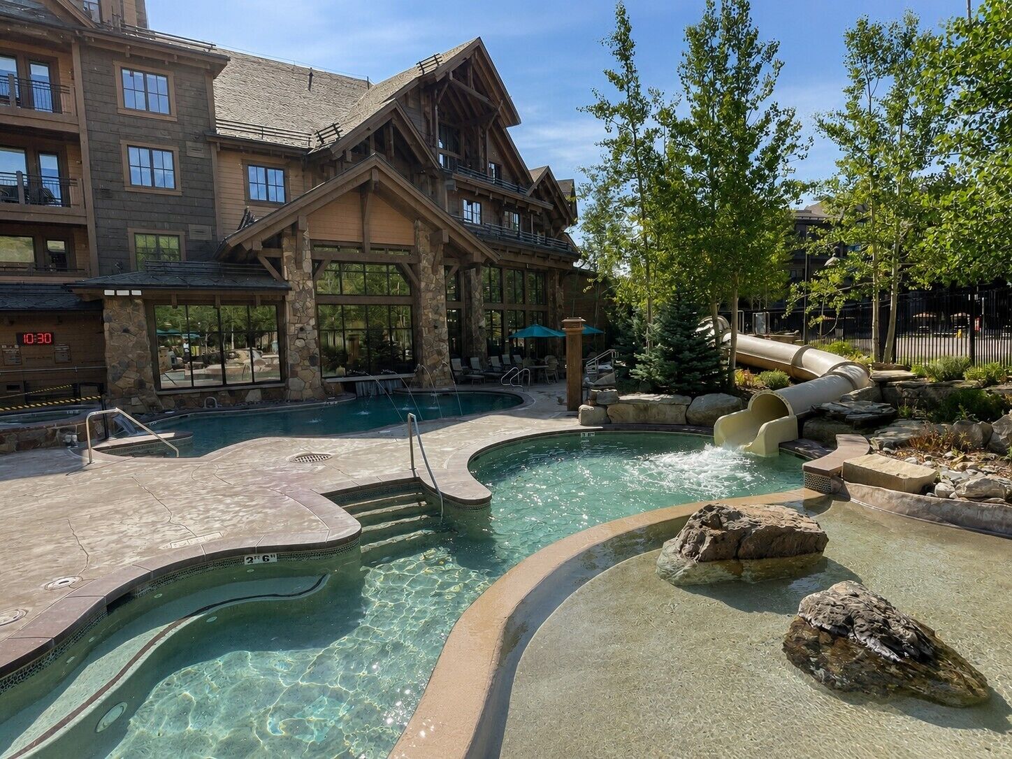 Indoor pool, a heated pool