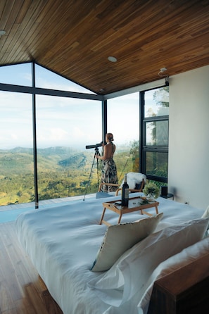 Glass Cabin 2.0, with Hot Tub and Panoramic Views | Premium bedding, down duvets, pillow-top beds, free minibar - Amalú Luxury View Cabins (Sierra)