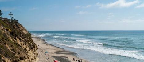 Sun-loungers, beach towels