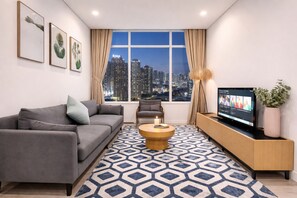 Apartment, 2 Bedrooms, City View | Egyptian cotton sheets, premium bedding, free WiFi, bed sheets