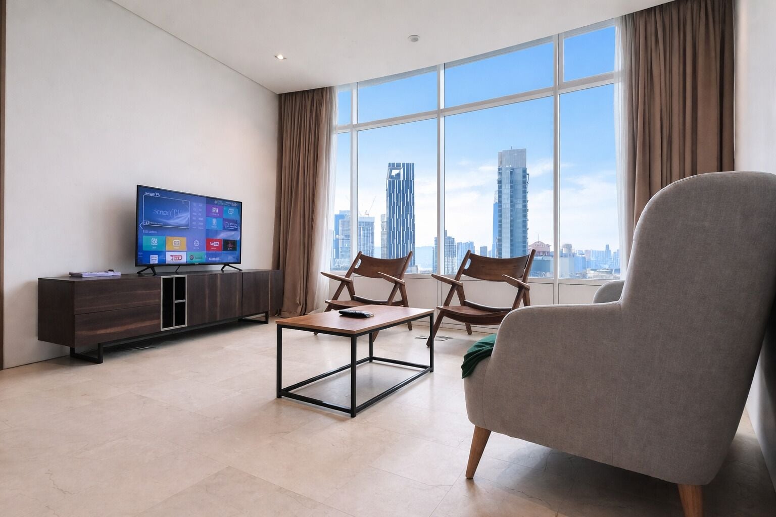Appartement, 2 chambres, vue ville | Draps en coton égyptien, literie de qualité supérieure, Wi-Fi gratuit
