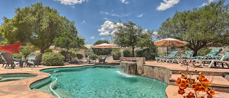 A heated pool