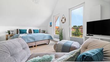 2 slaapkamers, reisbedje, gratis wifi, beddengoed