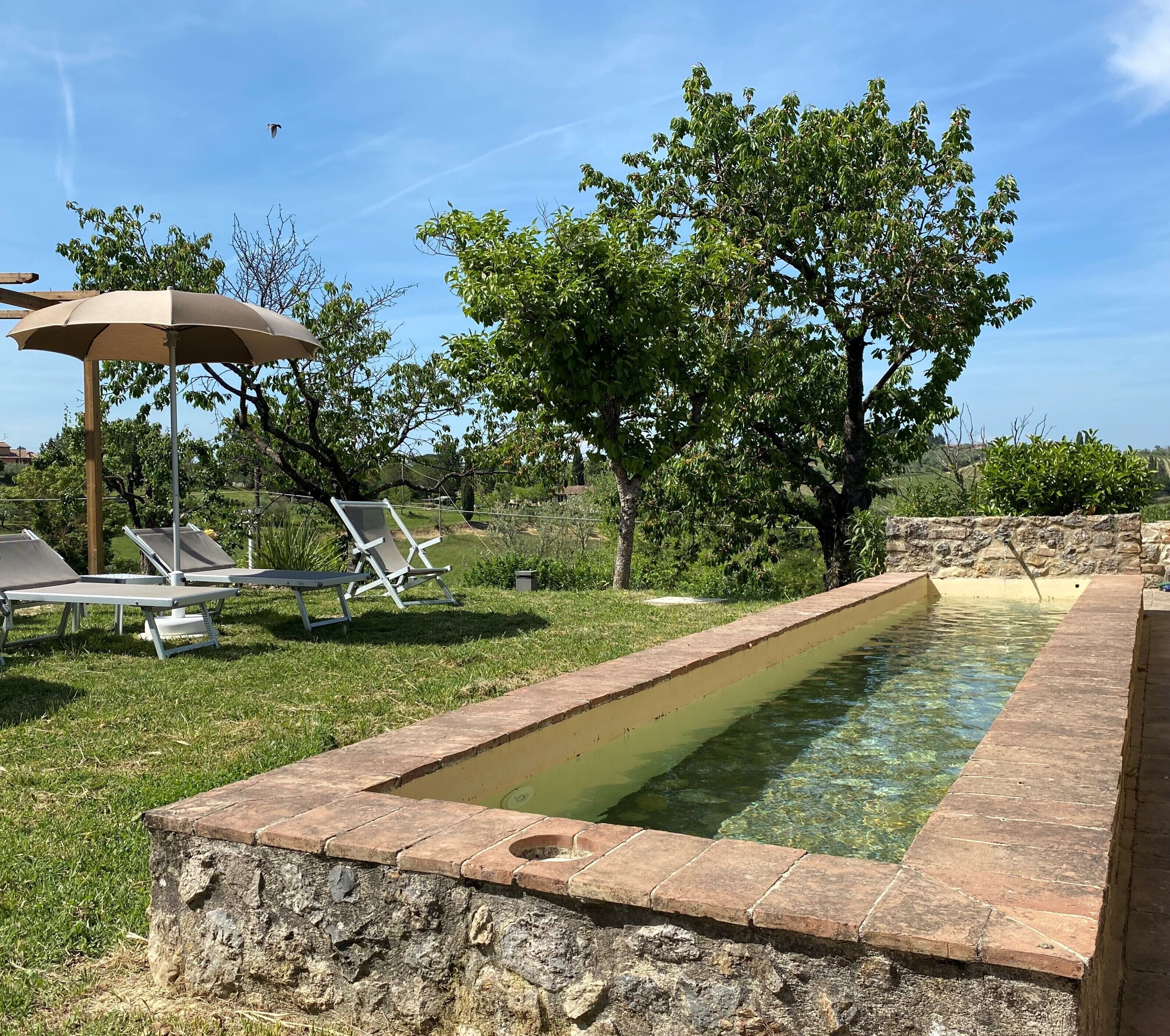 Piscine extérieure (ouverte en saison), parasols de plage