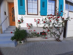 Exterior detail - Cozy vacation apartment with tiled stove, near Heidelberg and the Black Forest (Bad Schönborn)