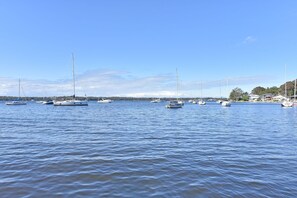 A marina with multiple sailboats docked. - Sunshine Shores Absolute Waterfront (Sunshine)