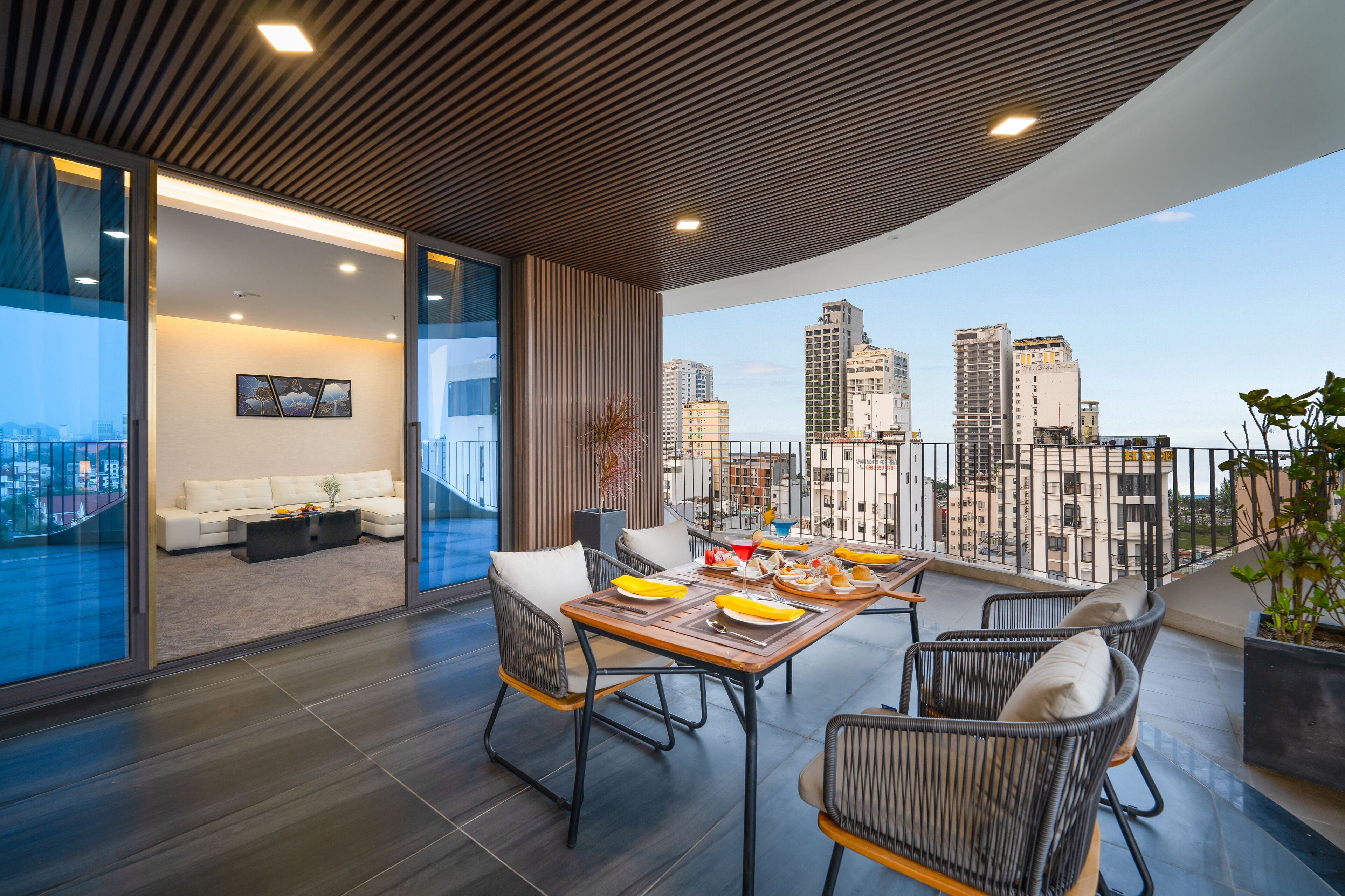 Golden Lotus Grand Suite include Afternoon Tea | Balcony view