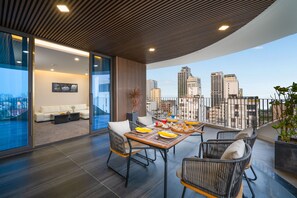 Golden Lotus Grand Suite include Afternoon Tea | Balcony view