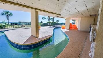 Indoor pool, a heated pool