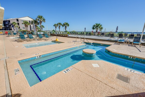 Indoor pool, a heated pool