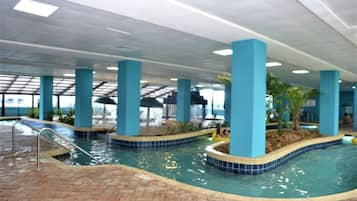 Indoor pool, a heated pool