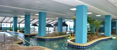 Indoor pool, a heated pool