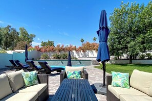 Terrace/patio - Luxe Desert Home w/ Heated Pool: 3 Mi to Kierland! (Scottsdale)