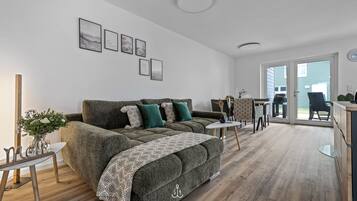 Fernseher, Kamin, Videothek