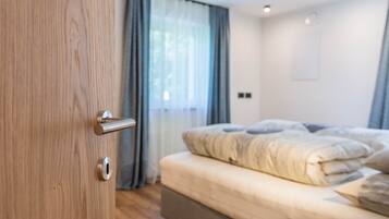 2 chambres, fer et planche Ă repasser, Wi-Fi gratuit, draps fournis