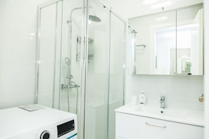 Hair dryer, shampoo