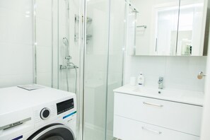 Hair dryer, shampoo