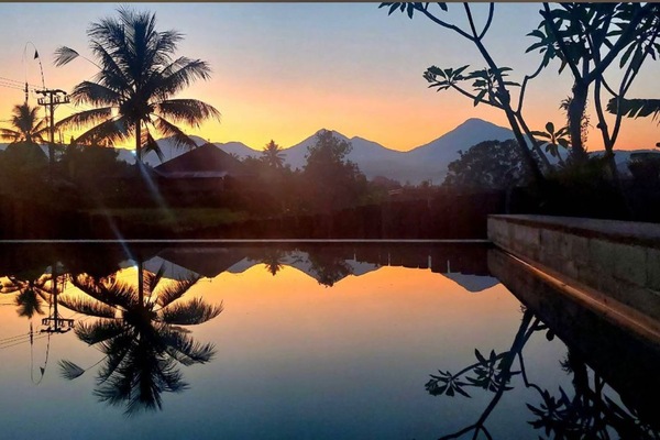 Sun Rise at The Champuhan Villa Munduk from Balcony.