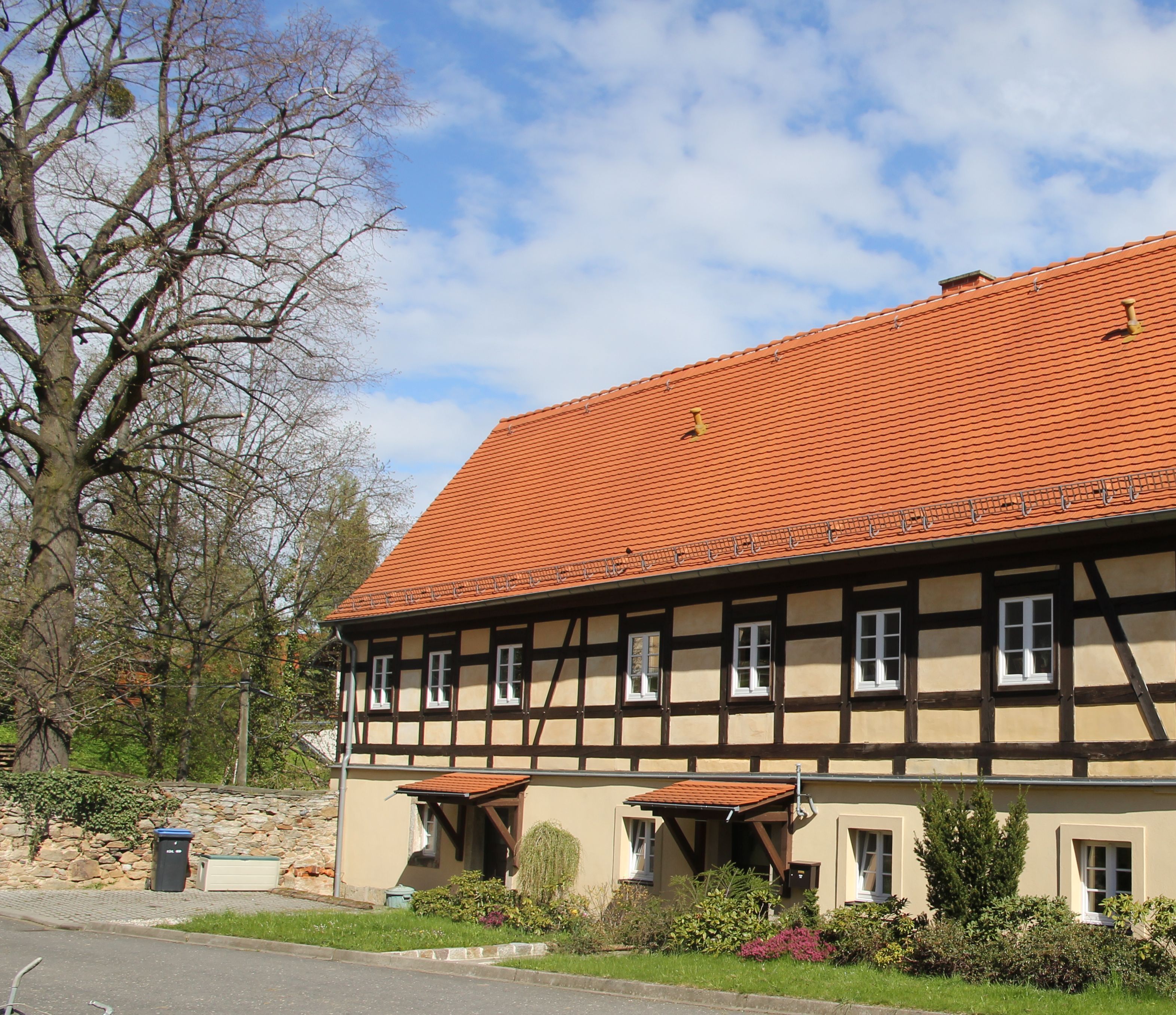 Classic-Apartment, eigenes Bad (Fewo Fachwerkhaus Maxen) | Aussenbereich