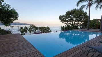 Piscine extérieure, piscine chauffée