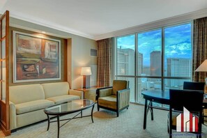 TV, offices - MGM Signature-24-709 Strip View Jacuzzi Studio (Las Vegas)