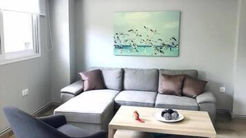 Deluxe Apartment | Living area | TV