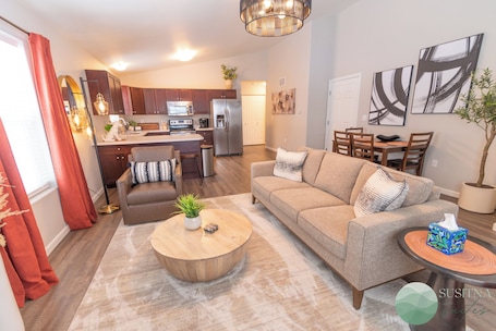 Susitna Suites (4) | Living room | Smart TV, Netflix, Hulu, streaming services. Susitna Suites