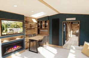 Westwood 6 Berth Accessible | منطقة المعيشة | تلفزيون بشاشة مسطحة