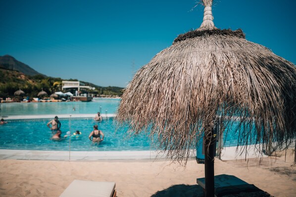 A heated pool