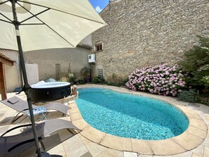 Pool - Private house with pool and spa 20ms from the city of Carcassonne Occitanie (Laure-Minervois)