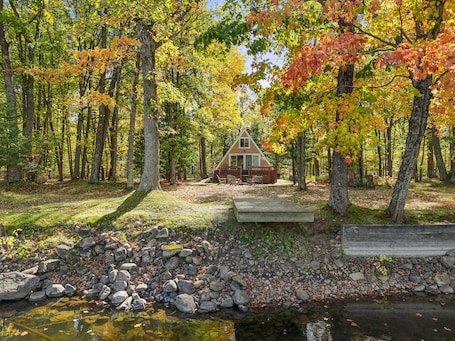 Exterior. A-Frame | Hot Tub, Fireplace, River, Kayaks &Tubes