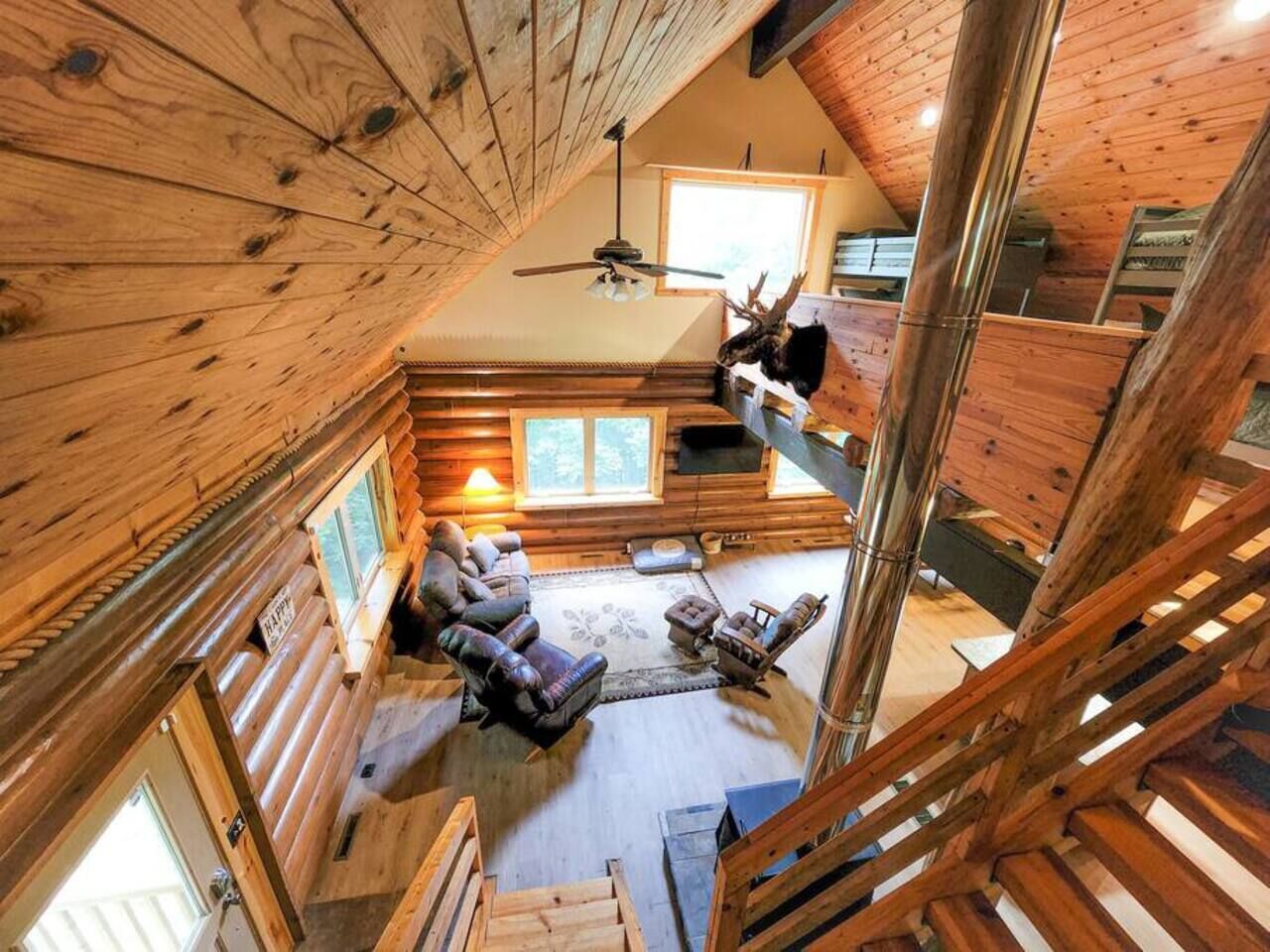 Smart TV, fireplace, video games