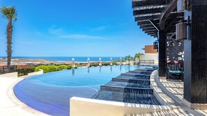 Outdoor pool, a heated pool - Serenity Ocean View 2 BR Condo in Quivira (Cabo San Lucas)