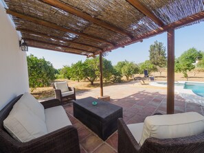 Terrace/patio - Cubo's Cortijo La Bolina / Private pool / Rural tourism (Cártama)