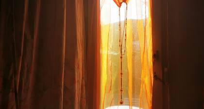 Cheerful big house with a garden