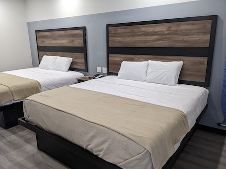 Premium bedding, desk, free WiFi, bed sheets