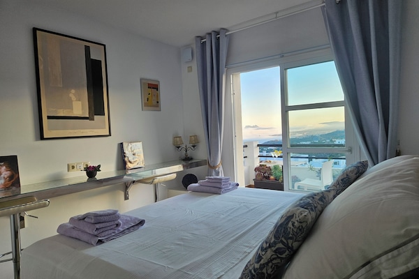 Master room with Gibraltar sea view, own terrace and bathroom